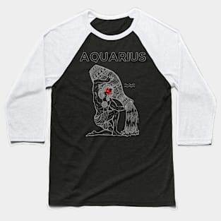 Aquarius | Evil Red Eyed Water Bearer Baseball T-Shirt